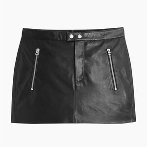 rag & bone Nora Leather Miniskirt Size 10 NWT